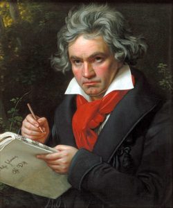 Portrait of Ludwig van Beethoven, by Joseph Karl Stieler, 1819.