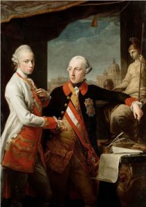 Emperor Joseph II and Emperor Leopold II - painting by Pompeo Batoni